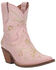 Dingo Women's Floral Western Booties - Snip Toe, Pink, hi-res