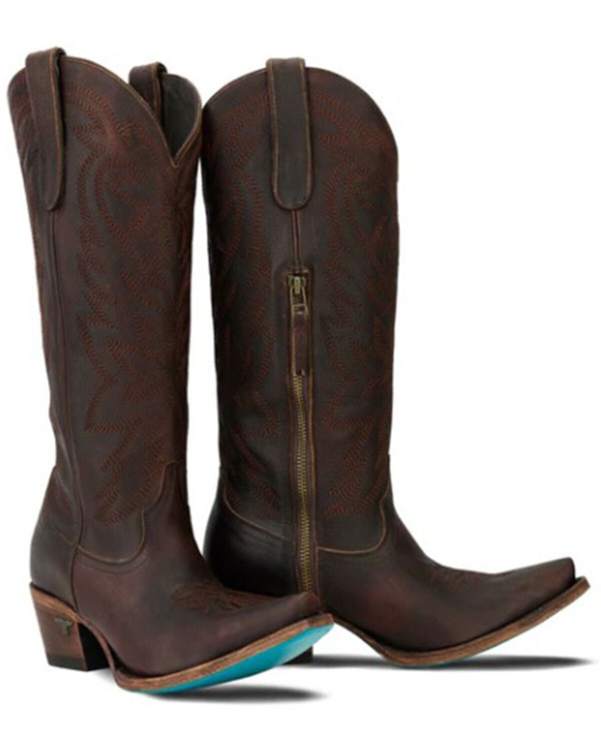Lane Women's Smokeshow Tall Western Boots - Snip Toe, Cognac, hi-res