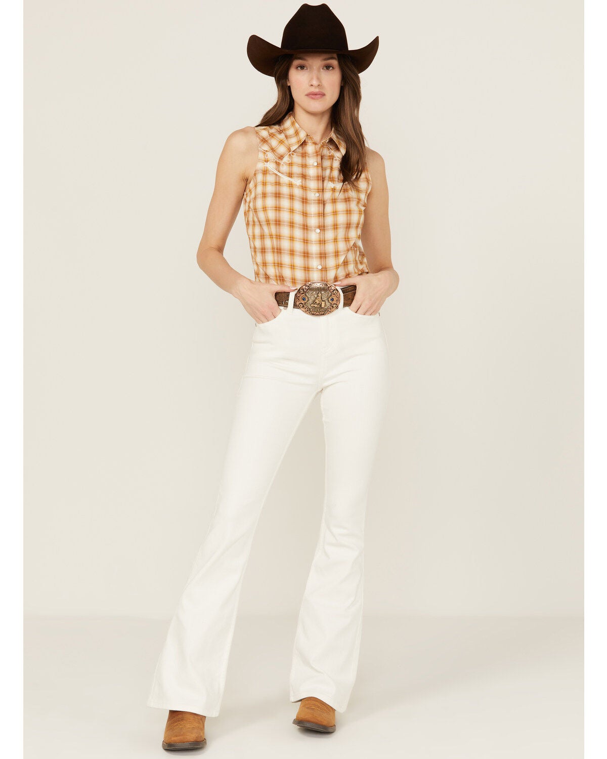 Shyanne Women's Super High Rise Flare Stretch Denim Jeans, Natural, hi-res