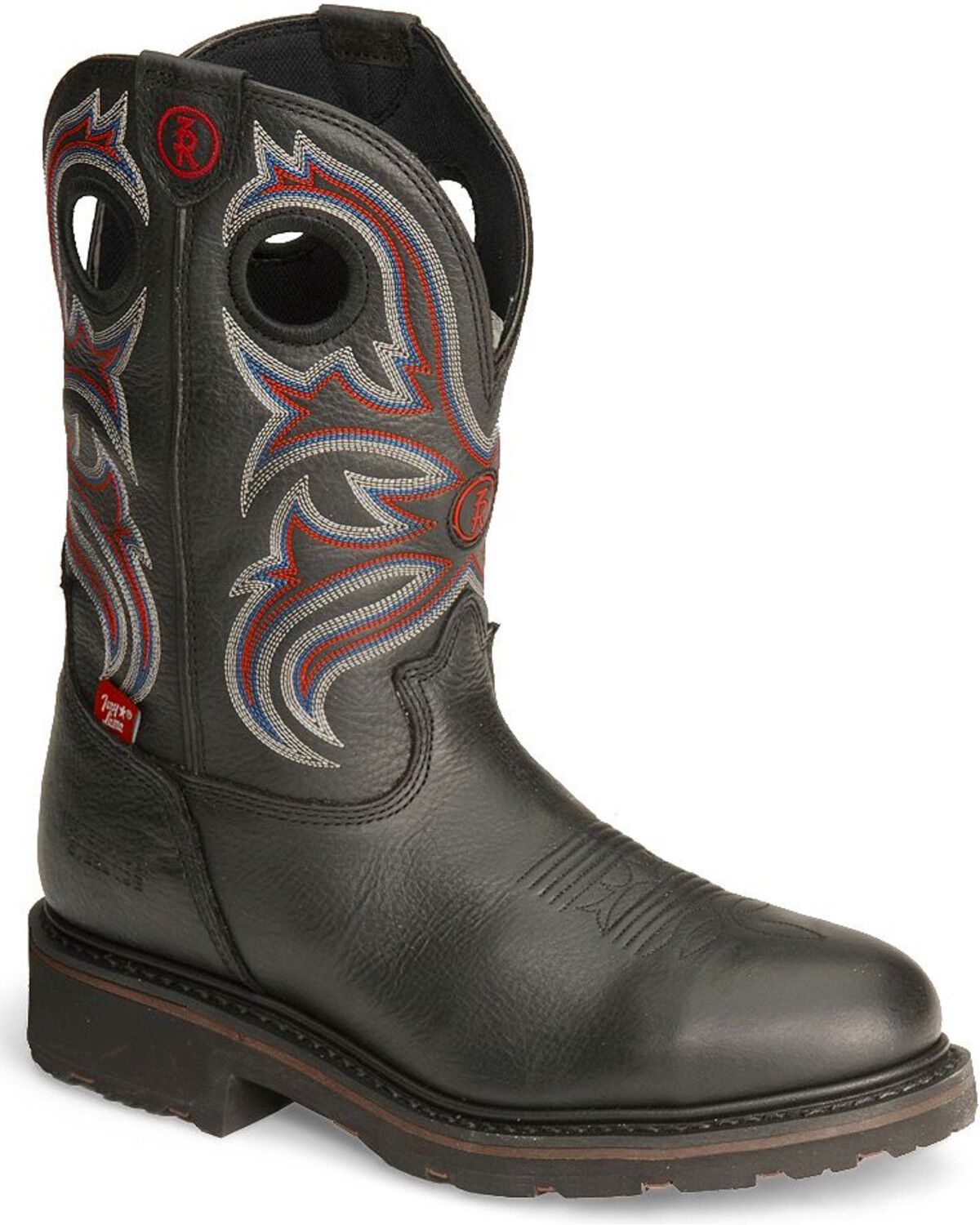 black western work boots