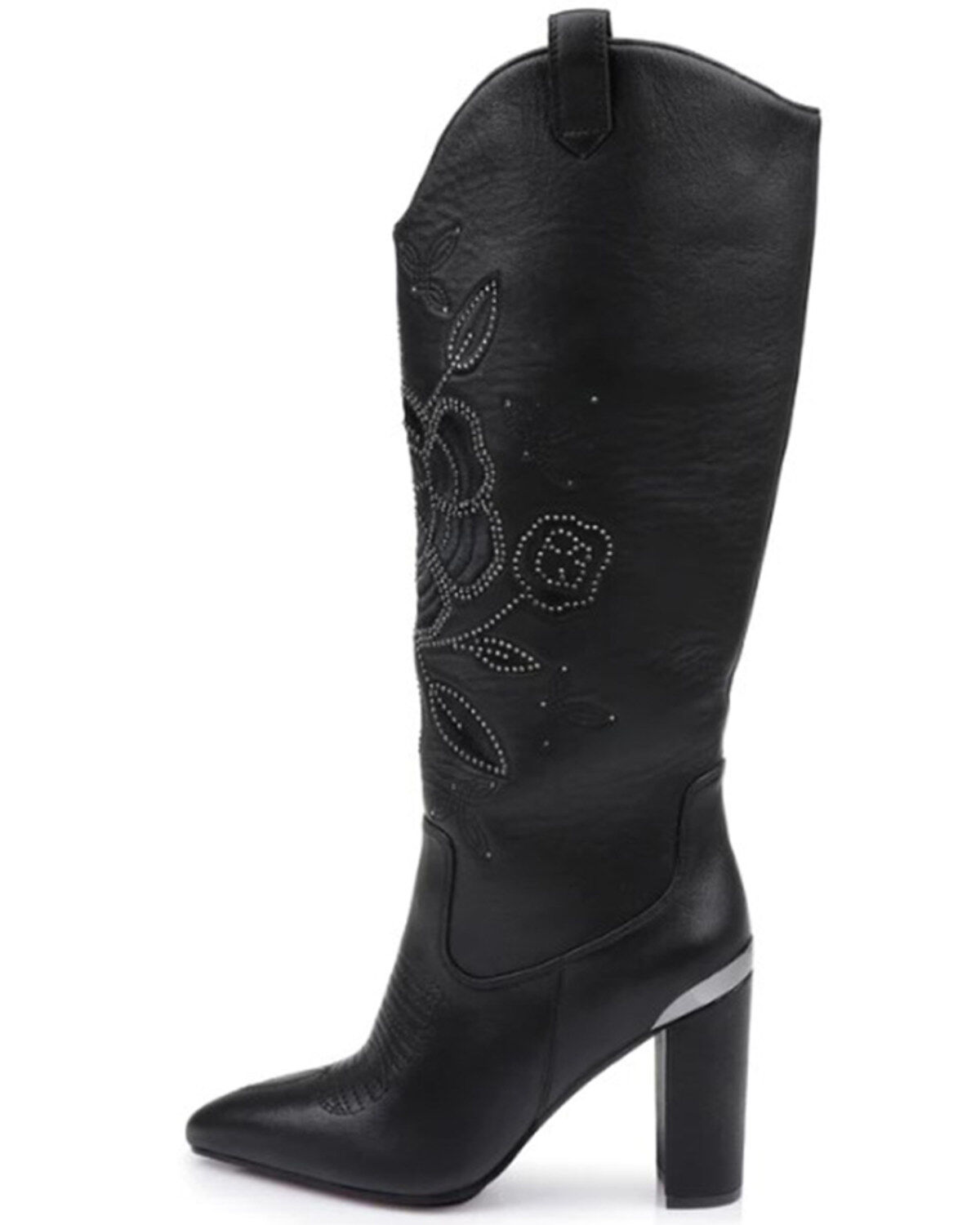 Image #3 - DanielXDiamond Women's Acadia Embroidered Western Boots - Snip Toe, Black, hi-res