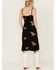Image #4 - Wild Moss Women's Embroidered Slip Midi Dress, Black, hi-res