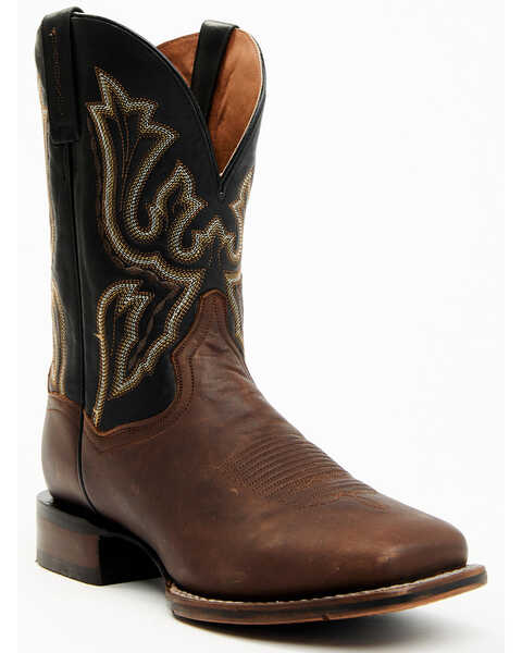 Dan Post Men's 11" Imperial Cowboy Certified Western Performance Boots - Broad Square Toe, Brown, hi-res