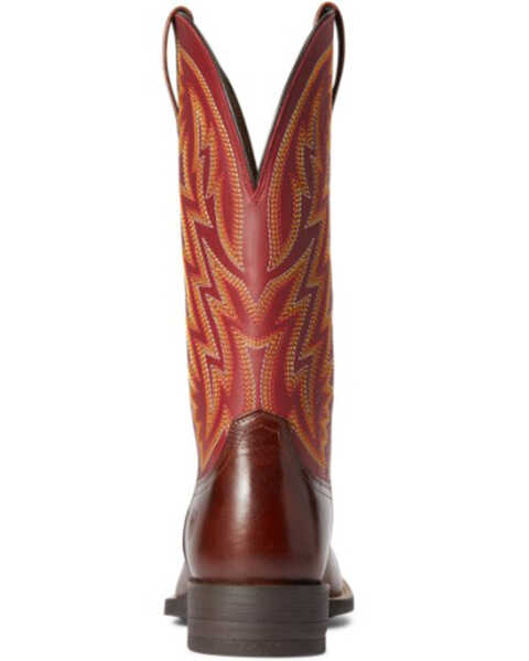Image #3 - Ariat Men's Crest Macaw Red Dynamic Performance Western Boot - Broad Square Toe, Brown, hi-res