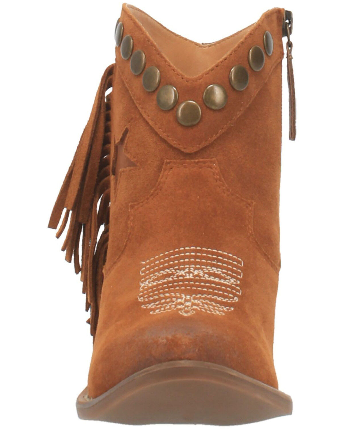 Image #5 - Dingo Women's Lonestar Fashion Booties - Round Toe, Brown, hi-res