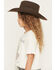 Image #2 - Originality Girls' Wild Heart Chain Fringe Short Sleeve Graphic Tee, Off White, hi-res