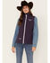 Image #1 - Cowgirl Hardware Women's Filigree Embroidered Emblem Softshell Vest, , hi-res