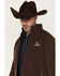 Image #2 - Cowboy Hardware Men's Hecho en Mexico Softshell Jacket, Dark Brown, hi-res