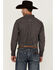 Image #4 - Ariat Men's Team Geo Print Long Sleeve Button-Down Western Shirt, Brown, hi-res