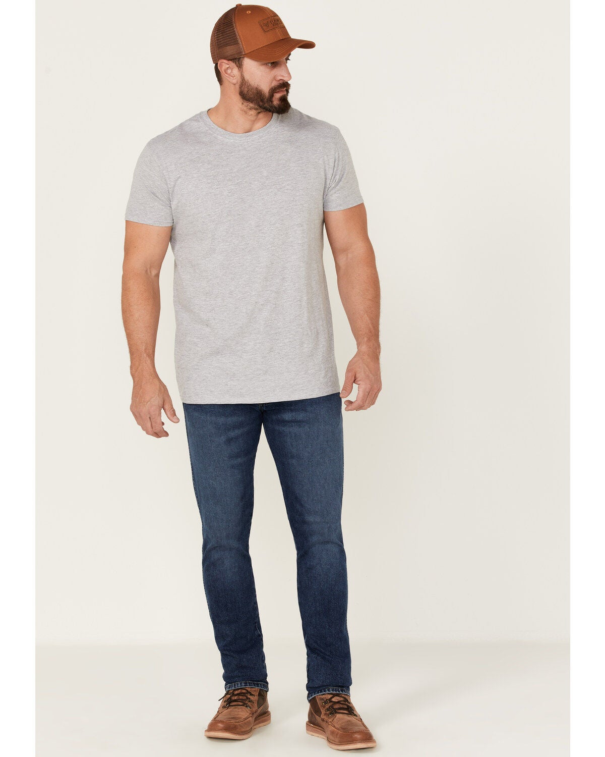 Wrangler X Fender Men's Larston Acoustic Tapered Slim Fit Jeans, Blue, hi-res