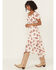 Image #3 - Wild Moss Women's Floral Print High-Low Dress, Ivory, hi-res