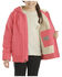 Image #3 - Carhartt Girls' Insulated Hooded Active Jacket, Light Pink, hi-res