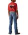 Image #2 - Ariat Boys' B4 Marshall Relaxed Bootcut Denim Jeans, Dark Wash, hi-res