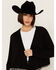 Image #3 - Vocal Women's Rhinestone Fringe Jacket, Black, hi-res
