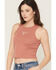 Image #2 - Originality Women's Steer Graphic Tank, Rust Copper, hi-res