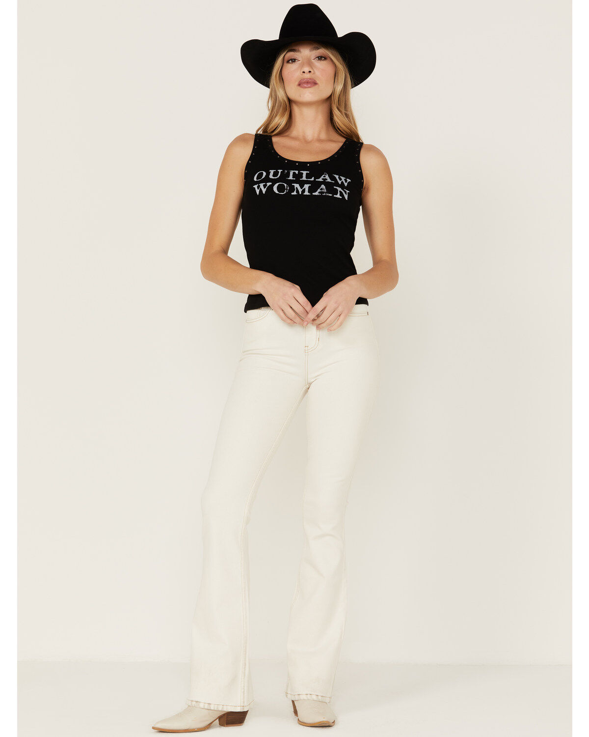 Image #1 - Idyllwind Women's Rebel Natural Wash Signature Back Pocket Mid Rise Flare Jeans, Natural, hi-res