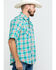 Image #3 - Wrangler 20X Men's Competition Advanced Comfort Plaid Short Sleeve Western Shirt , , hi-res