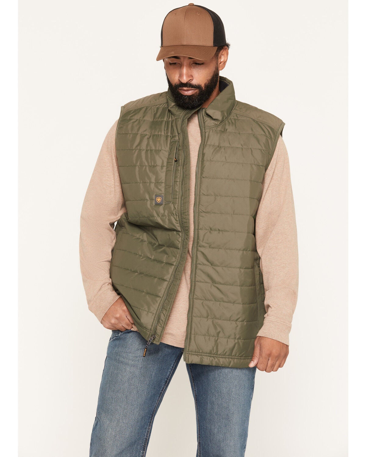 Ariat Men's Cordura &reg; Ripstop Lightweight Insulated Vest, Green, hi-res