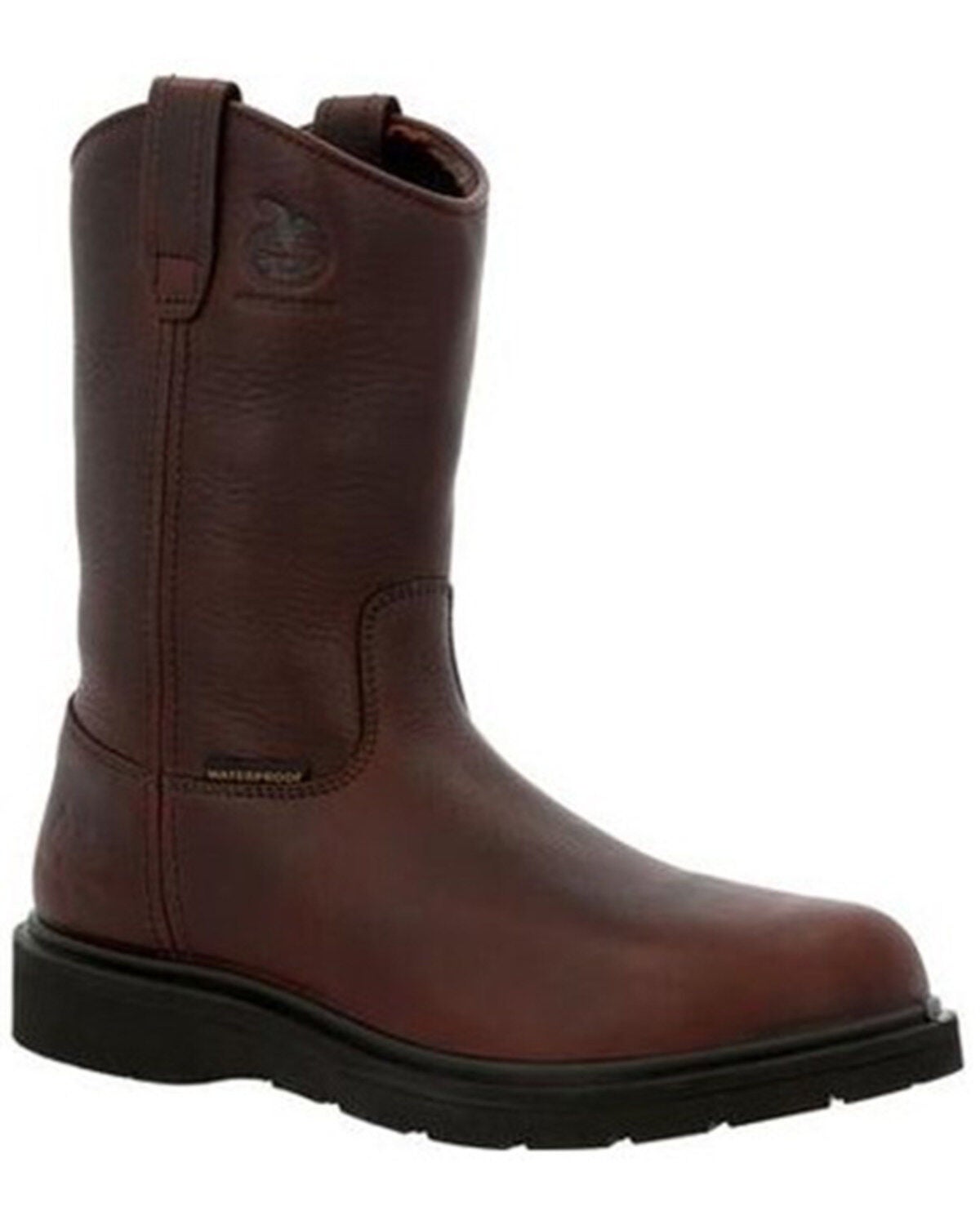 Georgia Boot Men's Suspension Waterproof Western Work Boots - Soft Toe, Brown, hi-res