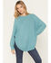 Image #1 - Cotton & Rye Women's Solid Sweater, Aqua, hi-res