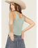 Image #4 - Rock & Roll Denim Women's Embroidered Tank Top, Teal, hi-res