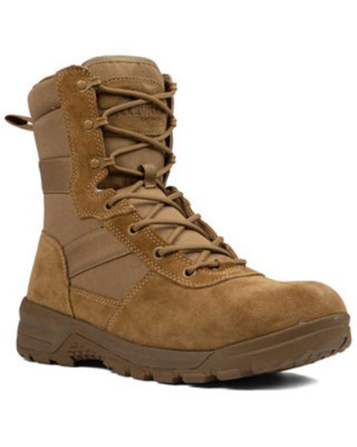 Belleville Men's 8" Spear Point Lightweight Hot Weather Tactical Boots - Soft Toe, Coyote, hi-res