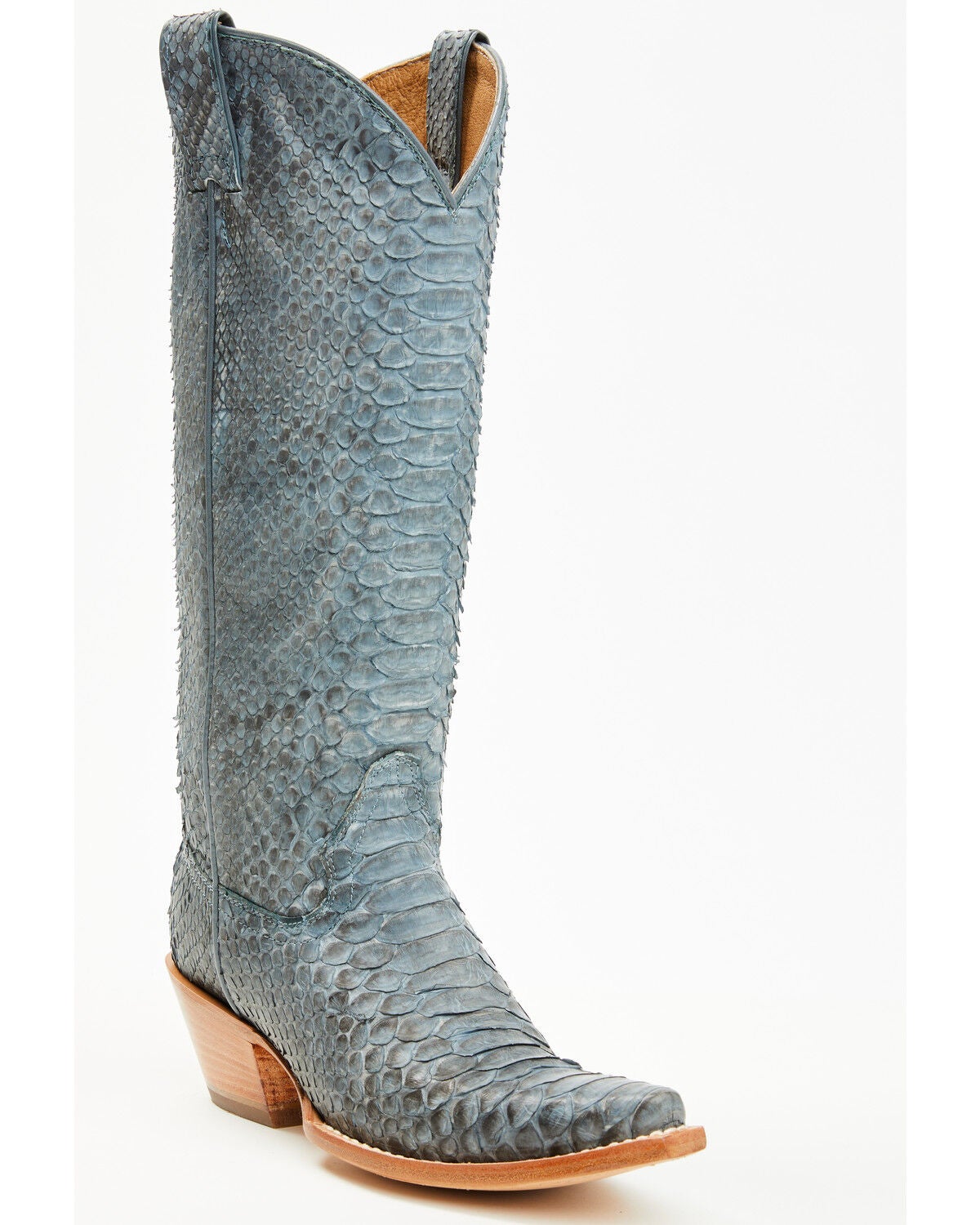 Idyllwind Women's Exotic Python Slay Tall Western Boots - Snip Toe, Blue, hi-res