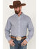 Ariat Men's Isaac Geo Print Wrinkle Free Long Sleeve Button Down Western Shirt, White, hi-res