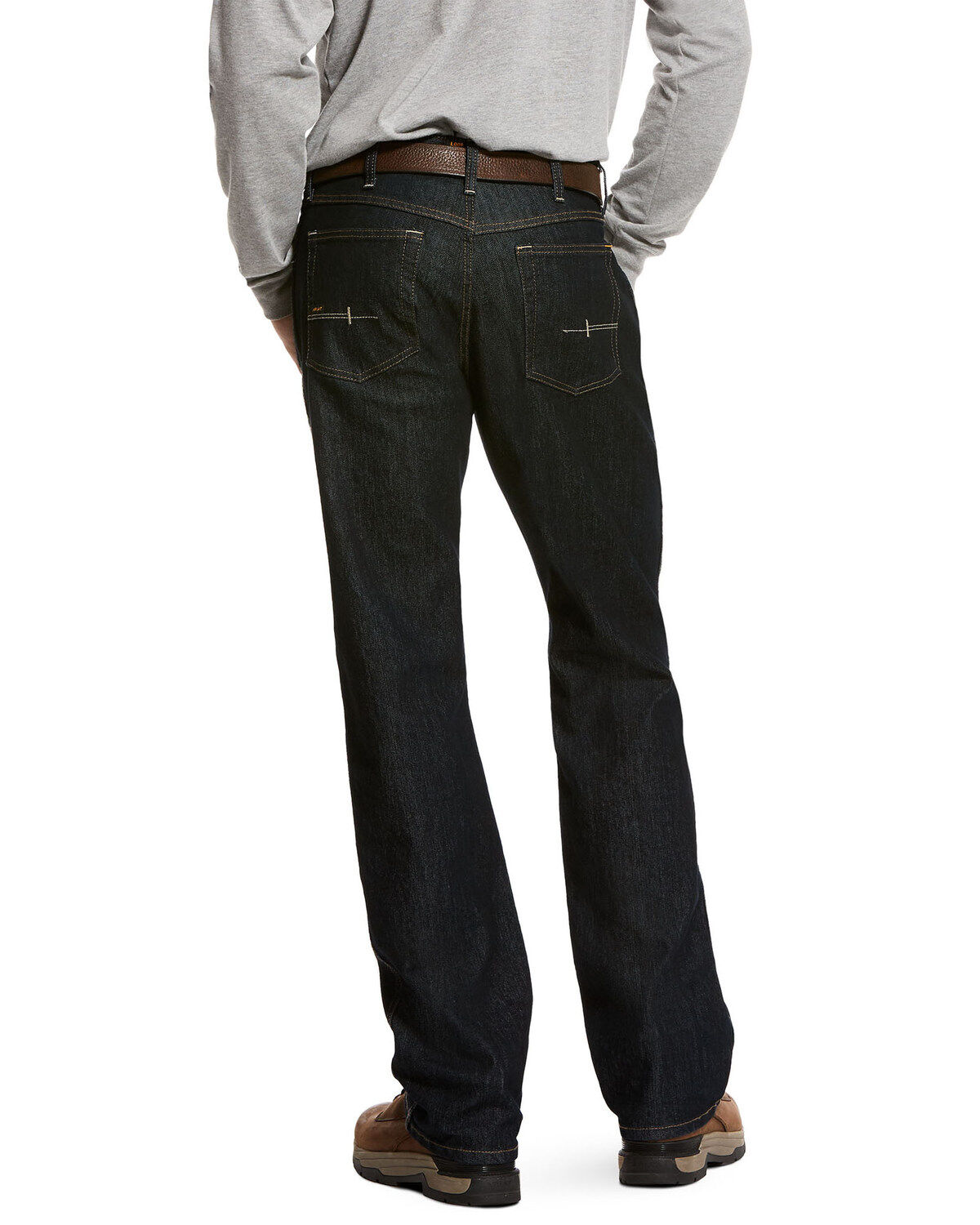 Image #1 - Ariat Men's Rebar M4 Durastretch Dark Wash Low Rise Bootcut Work Jeans, , hi-res