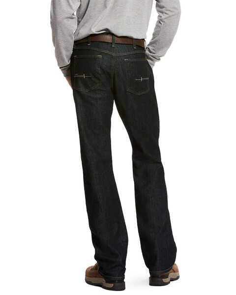 Ariat Men's Rebar M4 Durastretch Low Rise Bootcut Work Jeans , Indigo, hi-res