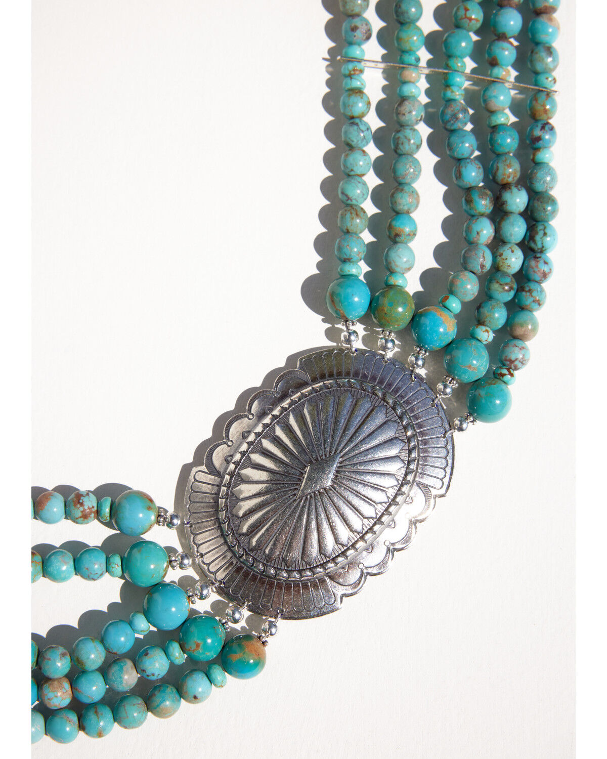 Image #3 - Paige Wallace Women's Turquoise Concho Choker Necklace, Silver, hi-res