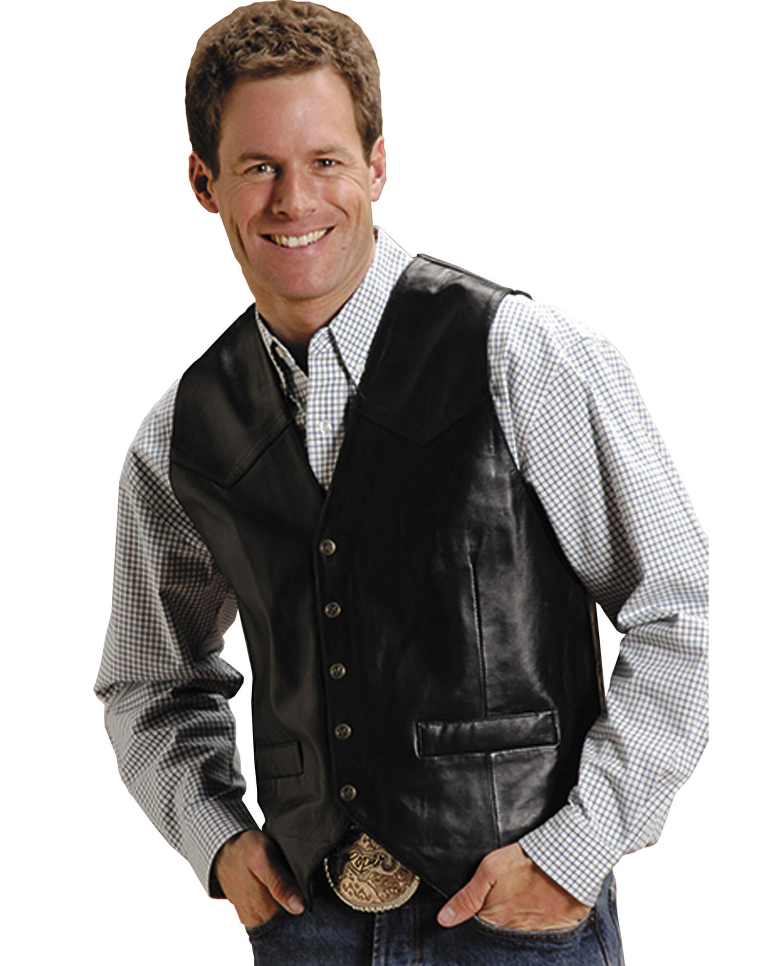 Boot barn on sale leather vest
