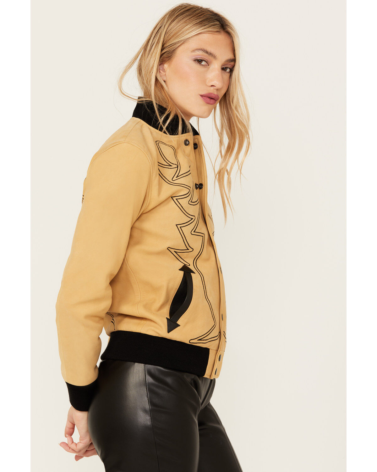 Embroidered bomber jacket