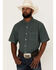Panhandle Men's Performance Geo Print Short Sleeve Button Down Western Shirt, , hi-res