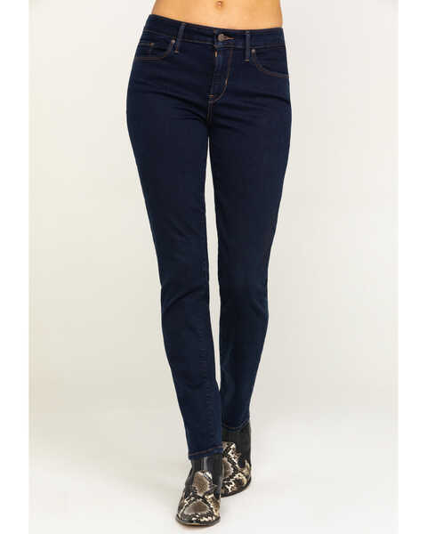 Image #2 - Levi’s Women's Mid Rise Skinny Jeans, Blue, hi-res