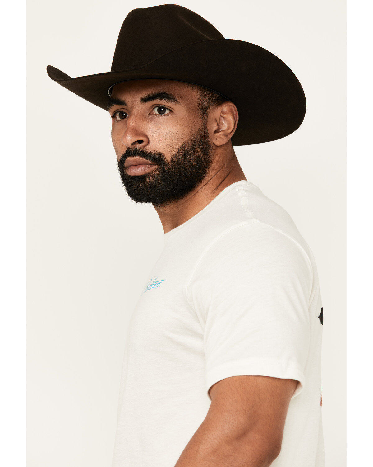 Image #3 - Pendleton Men's Boot Barn Exclusive Tucson Short Sleeve Graphic T-Shirt, Off White, hi-res