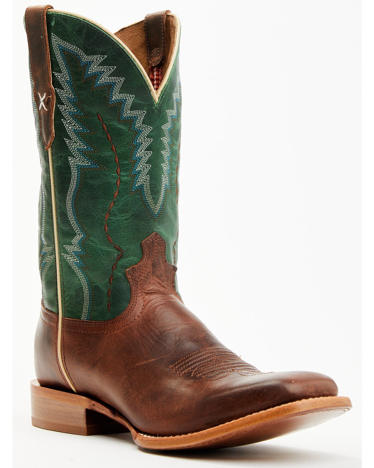 Twisted X Men's Rancher Western Boots - Broad Square Toe, Brown, hi-res