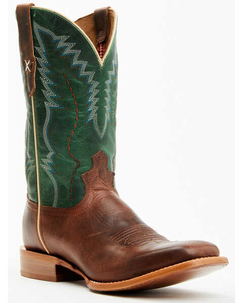 Twisted X Men's Rancher Western Boots - Broad Square Toe , Brown, hi-res