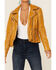 Mauritius Women's Christy Scatter Star Back Leather Jacket , Yellow, hi-res