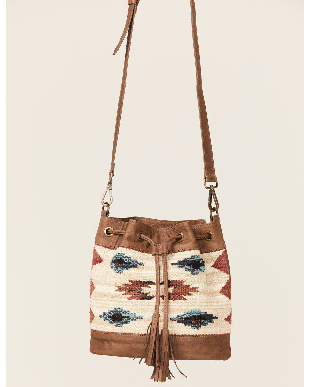 Image #2 - Shyanne Women's Summer Moon Southwestern Bucket Crossbody Bag, Tan, hi-res