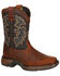Image #2 - Durango Boys' Lil' Durango Western Boots - Square Toe, Brown, hi-res