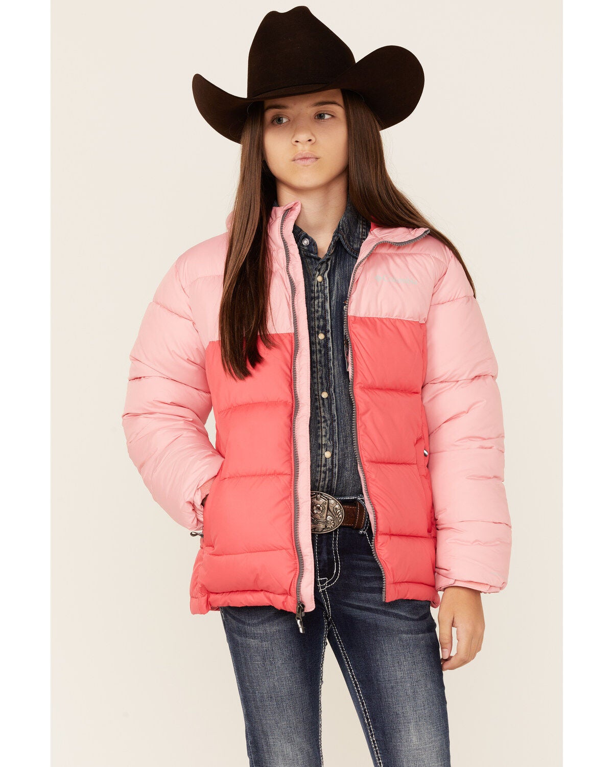 Image #1 - Columbia Girls' Pike Lake Jacket, Pink, hi-res