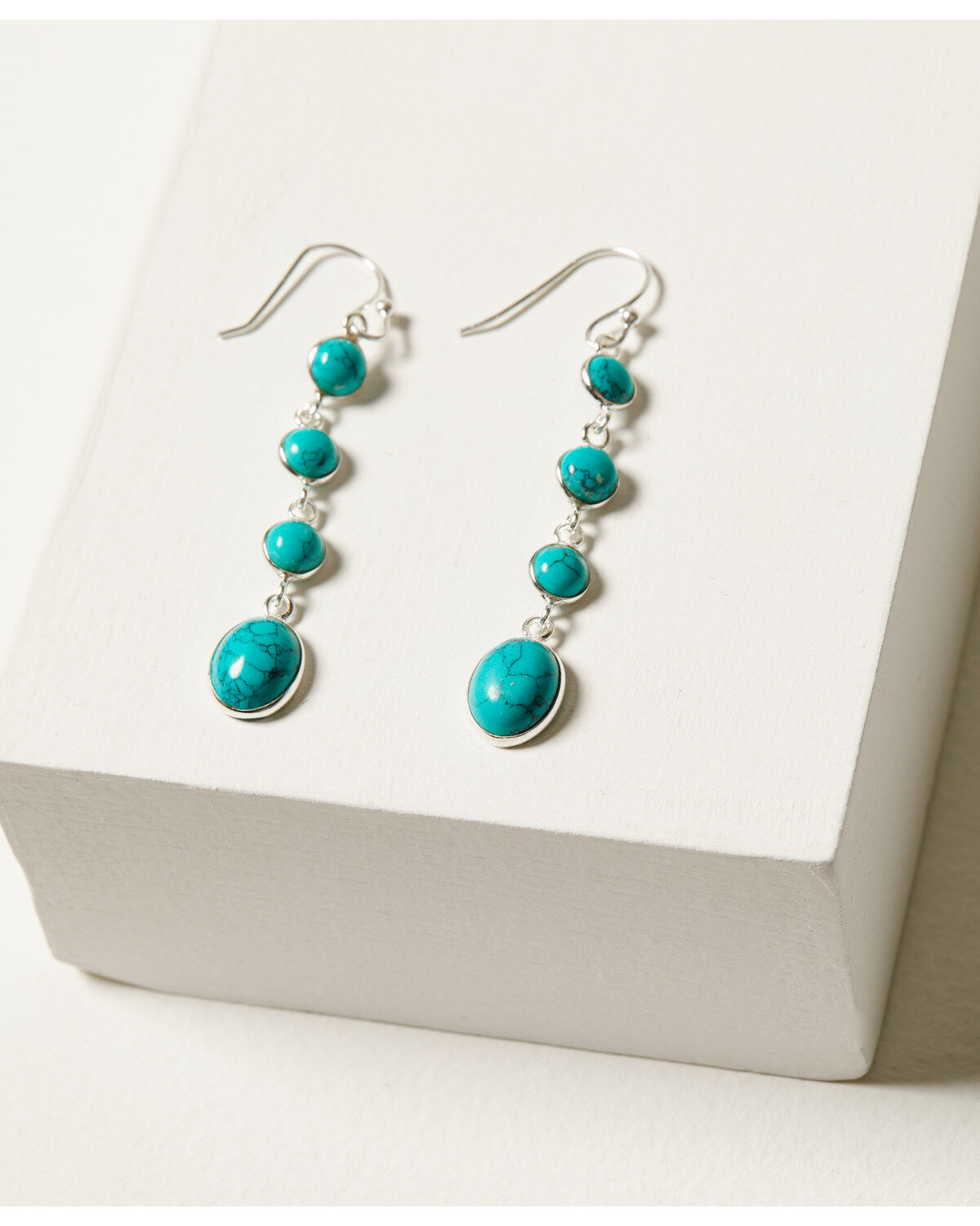 Image #3 - Paige Wallace Women's Turquoise Dangle Earrings, Turquoise, hi-res