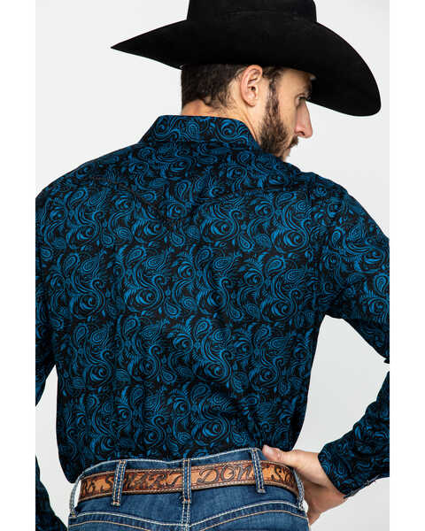 Image #5 - Cody James Men's Dandelion Paisley Print Long Sleeve Western Shirt , , hi-res