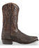 Image #2 - Dan Post Men's Chocolate Shark Cowboy Boots - Square Toe , , hi-res
