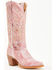 Dan Post Women's Cherry Bomb Tall Western Boot - Snip Toe, Pink, hi-res
