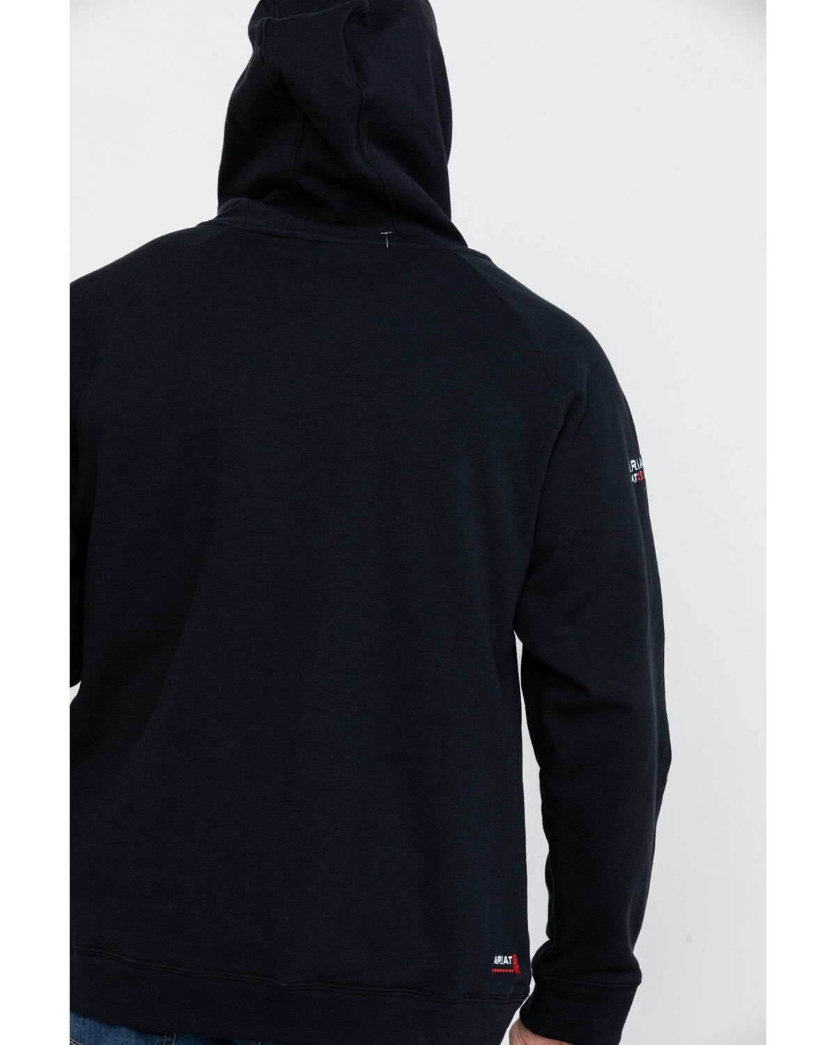 Image #2 - Ariat Men's FR Primo Fleece Logo Hooded Work Sweatshirt, , hi-res