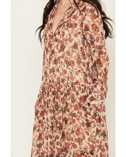 Image #3 - Free People Women's See It Through Floral Long Sleeve Maxi Dress, Multi, hi-res