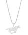 Image #1 - Montana Silversmiths Women's Out West Running Horse Necklace, Silver, hi-res