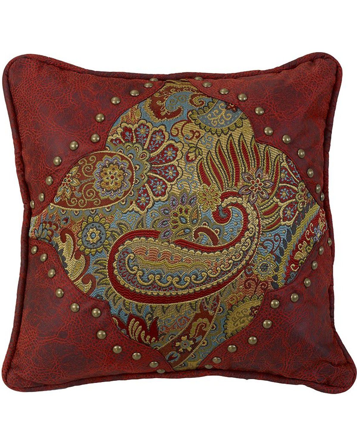 Image #1 - HiEnd Accents San Angelo Paisley Print Pillow, Multi, hi-res